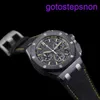 Orologio da polso AP Highend Royal Oak Offshore Serie 26420CE Plate Nero Ago giallo Ago Stripe incisa automatica da uomo meccanica Piatta di guardia 43mm