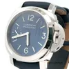 Panerai assiste a relógios de pulso mecânicos automáticos de design italiano Luminor Blu Mare Steel 44mm Mens relógio PAM01085- Brand novo!5Isw