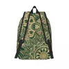 Sac à dos or mandala femme verte imprimé floral haletant sacs à dos élégant sacs de lycée de style extérieur.