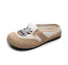 espadrilles kvinnor canvas casual skor svart grå beige slip-on womens tränare utomhus sport sneakers gai storlek 36-41