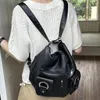 Hobo Women Vintage Shoulder Bag Versátiles Versátiles de cuero múltiples bolsillos PU Soft Satchel School Trabajo mochila