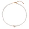 Corea Nuova accessoria Instagram femminile Instagram White Pearl Necklace Small Daisy Copentante CHORT Short Neck Catena