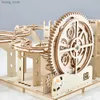 3D Puzzles 3D Wooden Puzzle DIY Mechanical Manual Model Building Kits Assemble Toys Marble Run Set with 4 Ball for Adult Kids Gifts Y240415