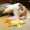 Animaux en peluche en peluche en gros de beaux jouets d'oie kawaii poupées d'oie colorées oreiller de sommeil géant des animaux en peluche poupées d'oie pour enfants et filles Gift L47
