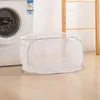 Waszakken Mesh Hamper met opvouwbare ruimte redden Dirty CloS Storage Basket Organisatie voor woonkamer College slaapkamer Slaapkamer