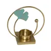 Candlers Creative Design Design Bandleder Leaf Holder Premium TEA Light Candlestick Utiliser le décor de mariage