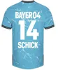 2024 Bayer 04 Jerseys de football Leverkusen 24 25 Home Away Third Wirtz Bakker Bailey Home Ch aranguiz Paulo Schick Football Men Kids Kits Shirt Edition Special