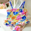 Maillot de bain une seule pièce Baby Girl Fssue de bain en un morceau mignon de maillot de bain à imprimé floral pour filles