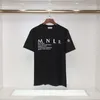 T-shirts Designers Classic Mens Shirt Shirt Brand Brand LETTER SANSKRIT CROSS MOTEL PALATRE T-SHIRT