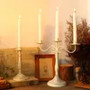 Candle Holders European 5-Arms/3 Arms Iron Candlestick Retro Holder Ornament Wedding Decoration Table Centerpieces Home Decor