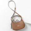 2024 Spring Fashionable and High End Feeling for Children Mothers Casual Versatile Saddle Bag Single Shoulder Crossbody Handbag Women