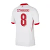 POLAND Soccer Jerseys LEWANDOWSKI Home Away 2024 Euro Cup Polska National Team MILIK PISZCZEK PIATEK GROSICKI KRYCHOWIAK ZIELINSKI Football Shirt kids Kit Men