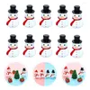 Decorative Figurines Small Resin Christmas Decoration Santa Claus Snowman Tree Micro Landscape Model DIY Garden Home Globe