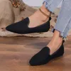 Casual Shoes 2024 Frauen klassische Ballettflats auf spitzen Zehenladungslaafers Weichlosen-Flat Atemable 35-43 rutschen