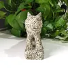 Decorative Figurines Natural Hand Crafts Dalmation Jasper Tiger Crystal Carving For Home Decoration LJ