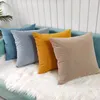 Kussen vaste kleur eenvoudige corduroy cover case Nordic Retro Candy Living Room bank zitdecoratie