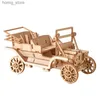 Puzzles 3D Laser Coute DIY Shile Shile Train Airplane Toys 3D Wooden Puzz Toy Modèle Kits de bureau pour enfants