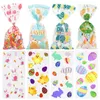 Gift Wrap 50pcs Easter Candy Bag Carrot Egg Plastic Pakaging Bags Happy Spring Kids Birthday