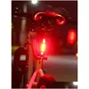 Luzes de bicicleta Luz frontal de bicicleta Frente USB Recarregável LED Conjunto montanhoso e faróis traseiros Noturna Droga de entrega esportes ao ar livre Cycli dhkve