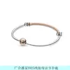 High Quality Designer Design Men's and Women's Bangle Silver S925 Bracelet Beads Eternal Symbol Mothers Day Gold and Plated