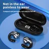 Mini Sound Digital Sports Earskydd Trådlösa hörlurar med Digital Display Bluetooth T5.3 Ear Chip Hook Earrings Earpon