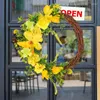 Decorative Flowers Spring Wreath Artificial Rattan Thanksgiving Door Decor 35cm/13.7inch Holiday Front For