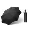 Paraplu's ruche automatische winddichte resistent zonoverparaplu zwarte witte vrouwen mannen luxe uv bescherming vouwparasol draagbare reizen