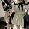Patchwork Sweet en dentelle à manches longues Crop-top Blouse Femmes Japonais Y2K Harajuku Camisas JK Bow Ruffle Shirt 2024 Kawaii Blusa Femme 240407