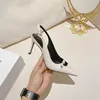 Hip High Heels Czarne klapki Seksowne opaskę z sandałami kliny platformowe dla kobiet skórzane sztyletowe buty 240228