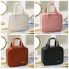 Cosmetic Bags Zipper PU Leather Bag Handbag Letter Small Square Toiletries Organizer Korean Style Travel Wash Female/Girls