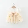 Robes de fille d'été enfants Bow Bow Fruit Fruit Short Robe