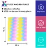 Window Stickers XFX HTV 12X10 In 6 Sheets Iridescent Heat Transfer Colorful Animal Print Iron On For T-Shirts DIY