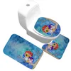 Chaptes de bain Zeegle Halloween Salle de bain Toilet de toilette Tapis de douche antidérapant