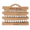 Braccialetti di fascino 3pcs/set di perle di pietra naturale Bracciale 4 6 8 mm Lava Rhodonite Quartzs Gioielli set per donne uomini regalo moda