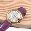 Stylish Carter Designer Watches For Men Women Blue Balloon Series 18K Rose Gold Original Diamond Automatisk Business Designer Arvklocka för män