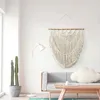 Tapissries Nordic Boho Decor Tapestry Eesthetic Room Gobelin Handgjorda vävda bomulls sovrum Dekorativ hippie tapisserie