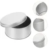 Storage Bottles 2 Pcs Food Decor Tinplate Box Large Cookie Tins Lids Cake Bulk Gift Giving Round Travel