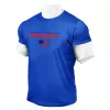 T-shirts Nytt modetryckt toppar Fitness Mens Cotton T Shirt Kort ärm Bodybuilding Running Tshirt Male Gym Slim Fit Tee Clothing