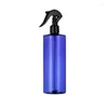 Бутылки для хранения оптовая косметическая упаковка бамбуковая спрей -крышка 500 мл черная прозрачная пластиковая бутылка тумана