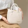 Cosmetic Bags Zipper PU Leather Bag Handbag Letter Small Square Toiletries Organizer Korean Style Travel Wash Female/Girls