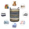 Pralnia torby składane koszyk etniczny boho plemienna sztuka brudne ubrania zabawki do przechowywania garderoby garderoby organizator odzieży
