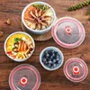 Bento Boxes Bento Box Wheat Straw Lunch Box Eco-Friendly Salad Bowl With Lid Can Be Microwave Food Storae Container L49