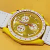 Watchmen Designer Watch Orologio bioceramico orologio in quarzo orologio bianco orologio da 30 metri con cinghia di nylon resistente all'acqua orologio casual