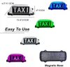 Luce di segno di taxi con quadrato, tetto dell'auto, luci di taxi ricaricabili, illuminazione taxi impermeabile con magnetica