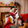 Colarinho de cachorro boneco de neve roupas de cosplay hat capuz com xadrez vermelho para gatos filhotes e todos os tipos de cães