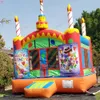 Free Ship Outdoor Activities 4x4m (13.2x13.2ft) full PVC Tarpaulin Inflatable Birthday Bouncer Candles Bounce House for Sale