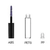 Speicherflaschen nützliche schwarze 4ml leere Kunststoff -DIY -Mascara -Röhrchen Wimpern Creme Zauberstab Container Flasche Flaschenfläschchen mit Pinsel 5pcs/Set