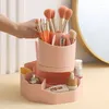 Boîtes de rangement Organisateur de bureau Rotation Organisateur de crayon Pape paperulation Bureau de maquillage cosmétique Brushes Cosmetics Dresseur Table outils de salle de bain