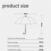 Umbrellas Long Handle Jellyfish Automatic Umbrella Transparent Gradient Unique Beach Parasol Plastic Thickened Windresistant