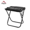 Tabouret de camping baignade chaise pliable pêche extérieure à glissière légère rangement portable en acier inoxydable de randonnée meubles de voyage 240407